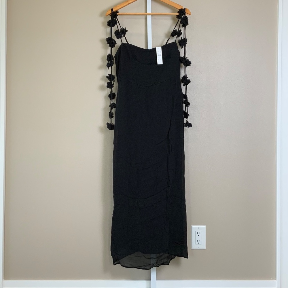 J. Crew Collection Rosette-strap Sheath Dress in Chiffon - Picture 7 of 16
